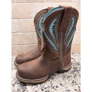 Ariat Women's Anthem VentTek‎ Composite Toe Turquoise Work Boot 6.5B NWT Western